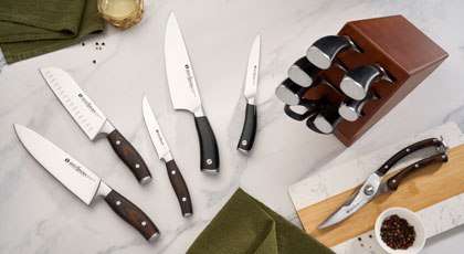 до 1 декабря на все ножи и наборы  скидка 15%